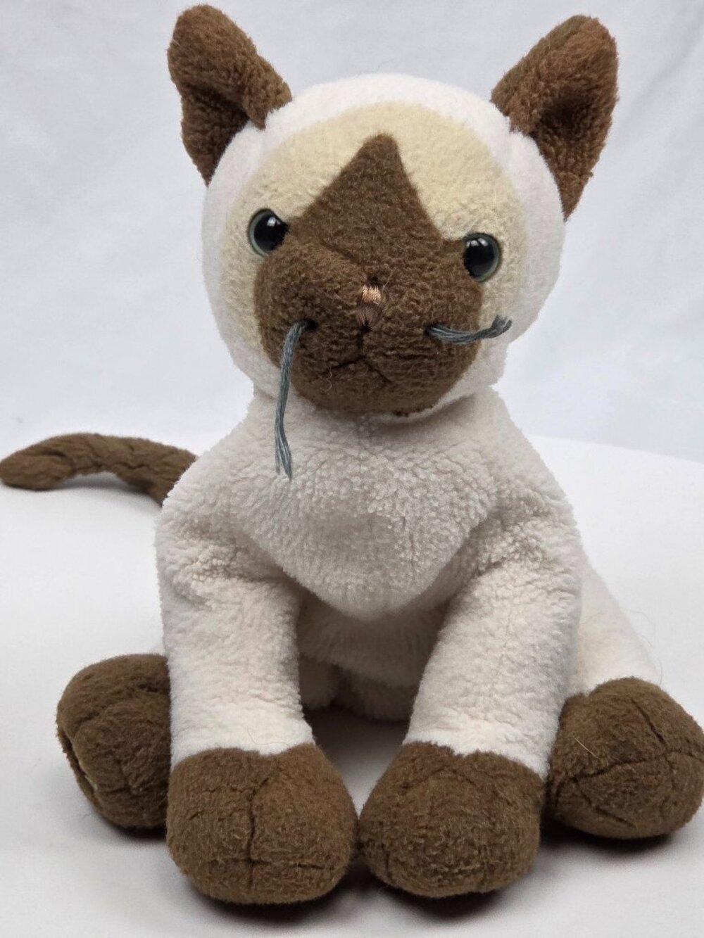 Ganz Webkinz Siamese Cat Kitty HM160 Plush Stuffed Animal No code 8"